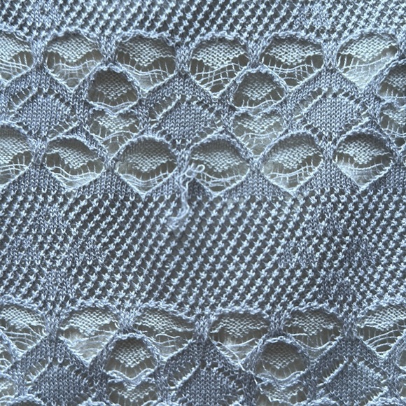 Knit short sleeve belted top - Picture 6 of 7